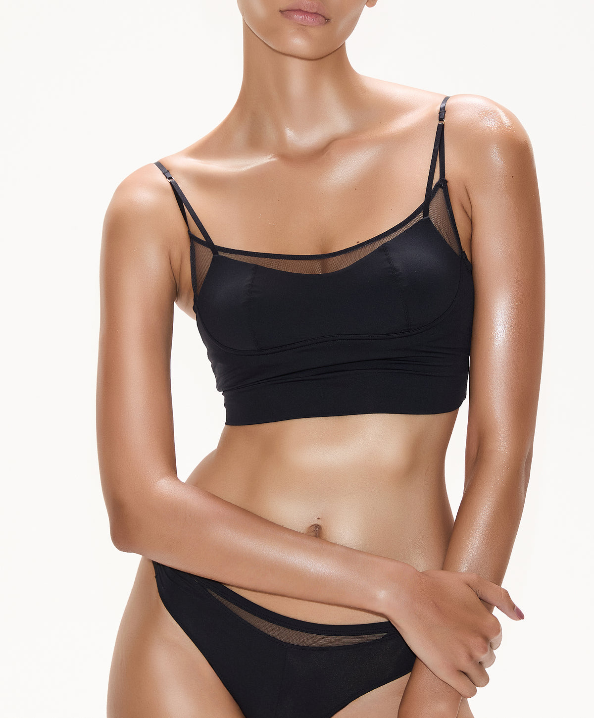 EVOLVE | Double Layered Scoop Crop Top