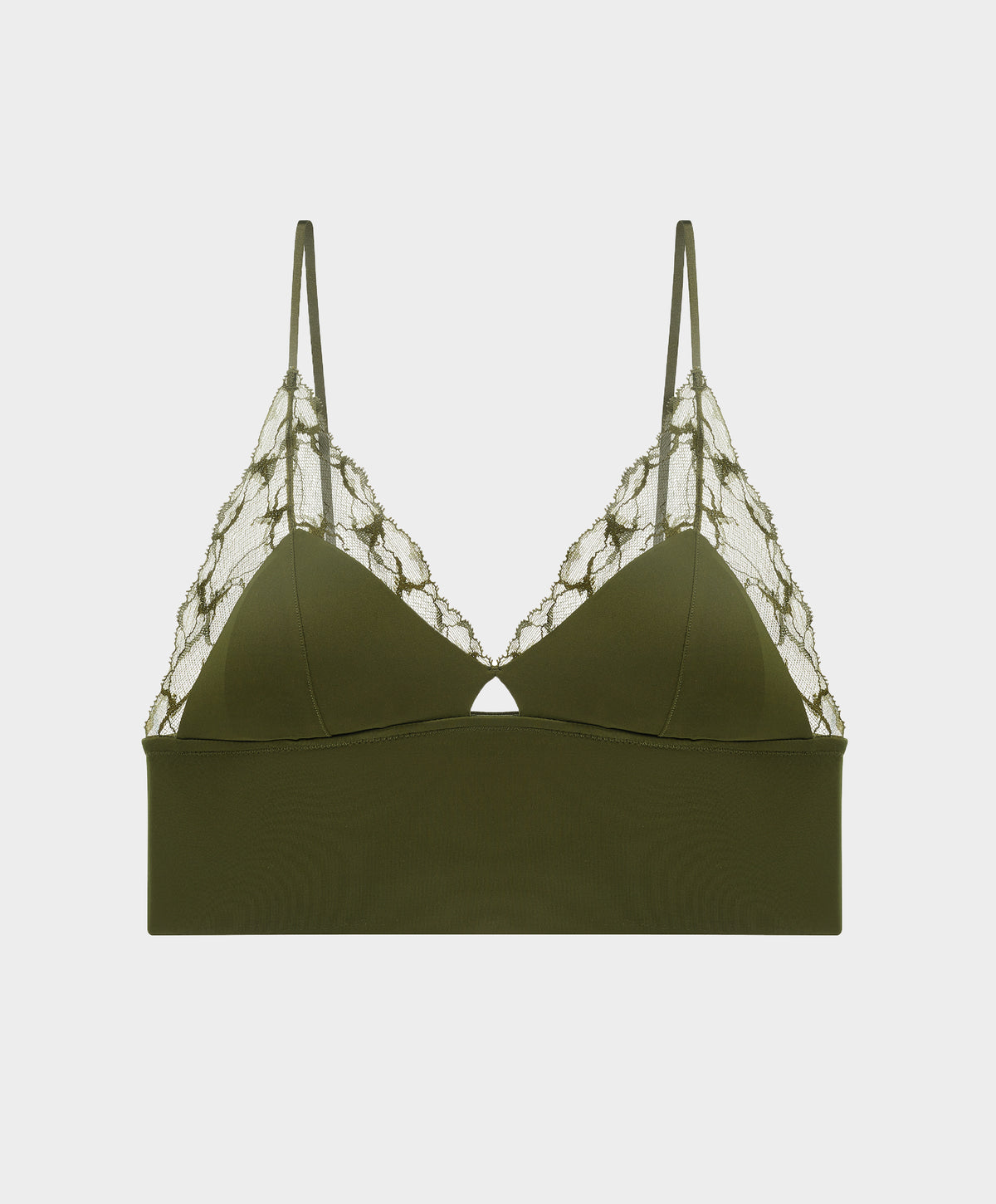 BOUNDARY | Lace Trim Crop Top