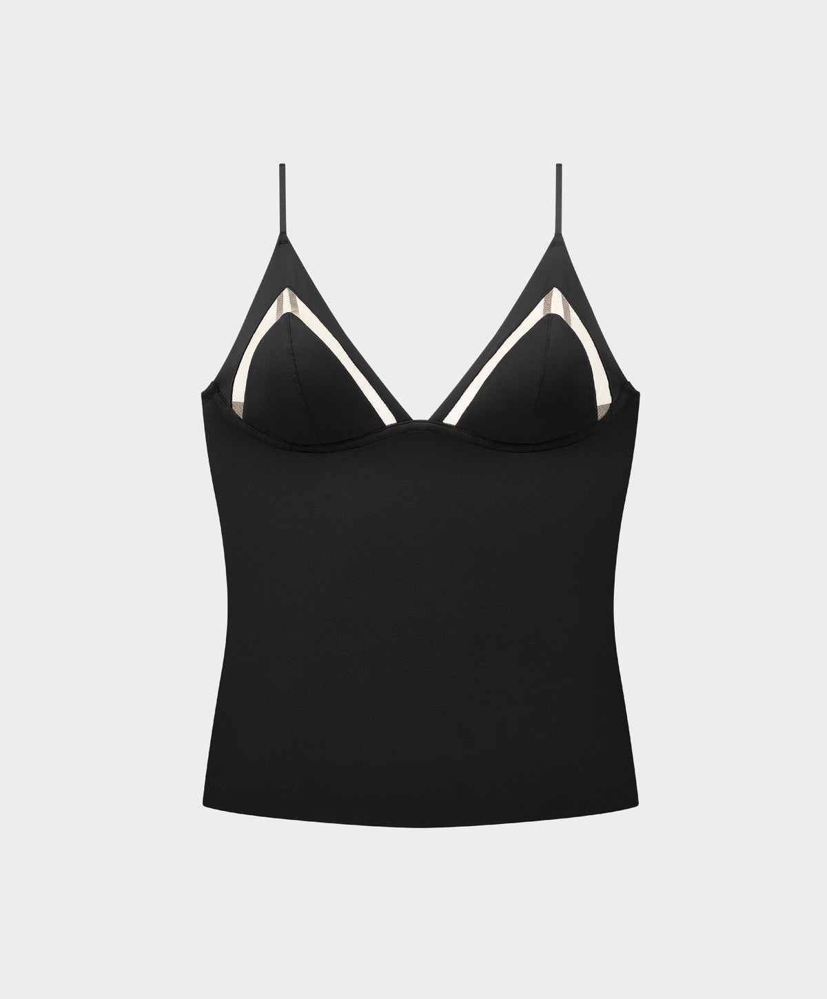 BOUNDARY | Tulle Patchwork Triangle Cami