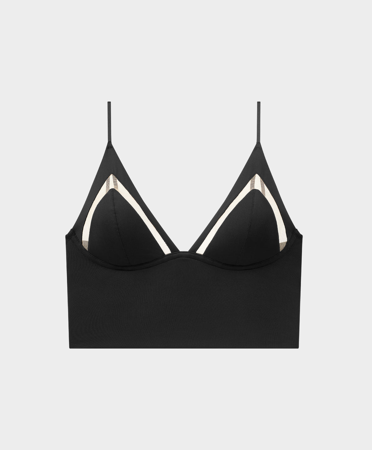 SPYDER | Tulle Patchwork Triangle Crop Top