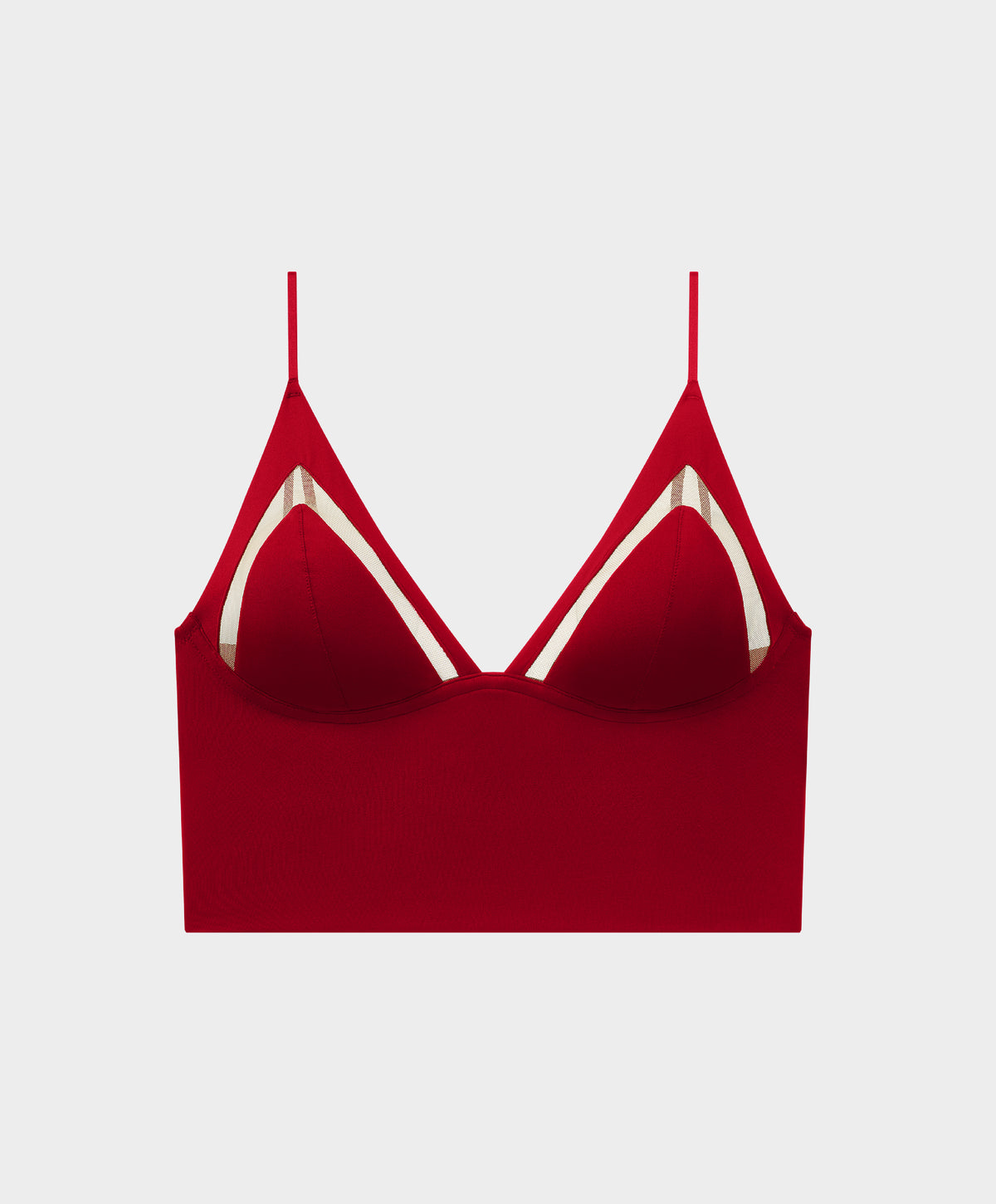 SPYDER | Tulle Patchwork Triangle Crop Top