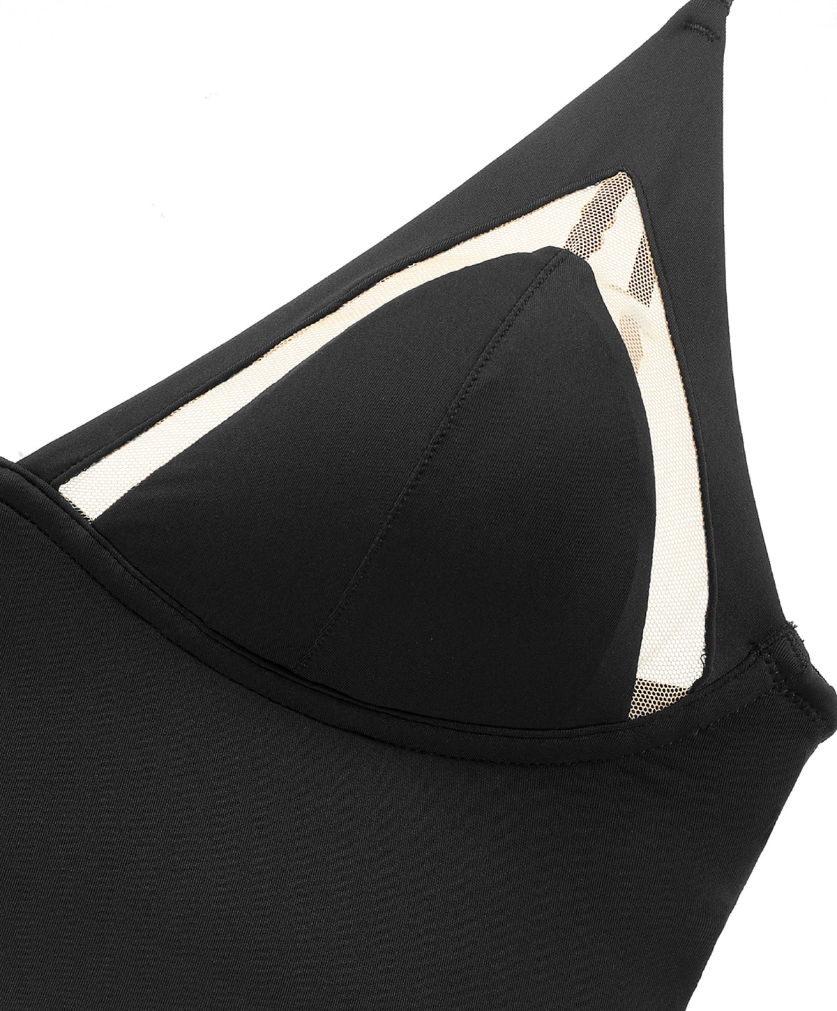 SPYDER | Tulle Patchwork Triangle Crop Top