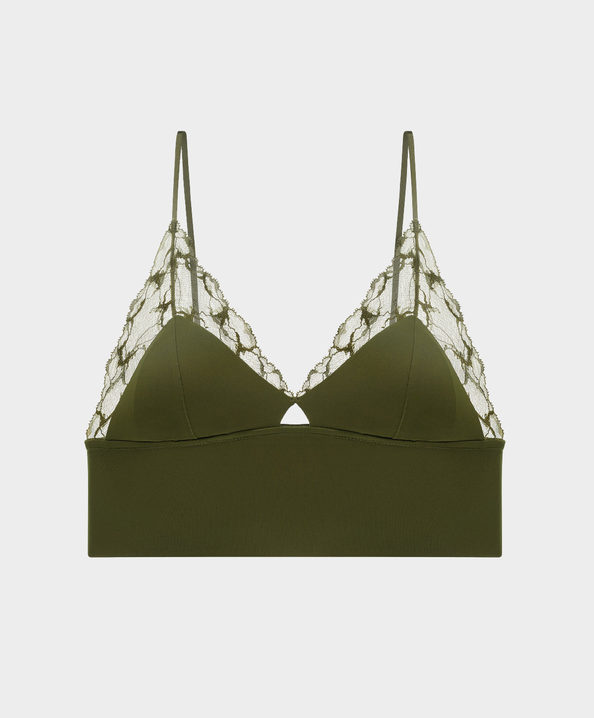 BOUNDARY | Lace Trim Crop Top